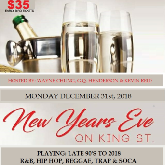 New Years Eve On King Street | District Lounge | Mon Dec 31st, 2018 